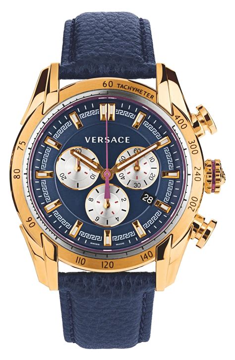 versace watch large chrono